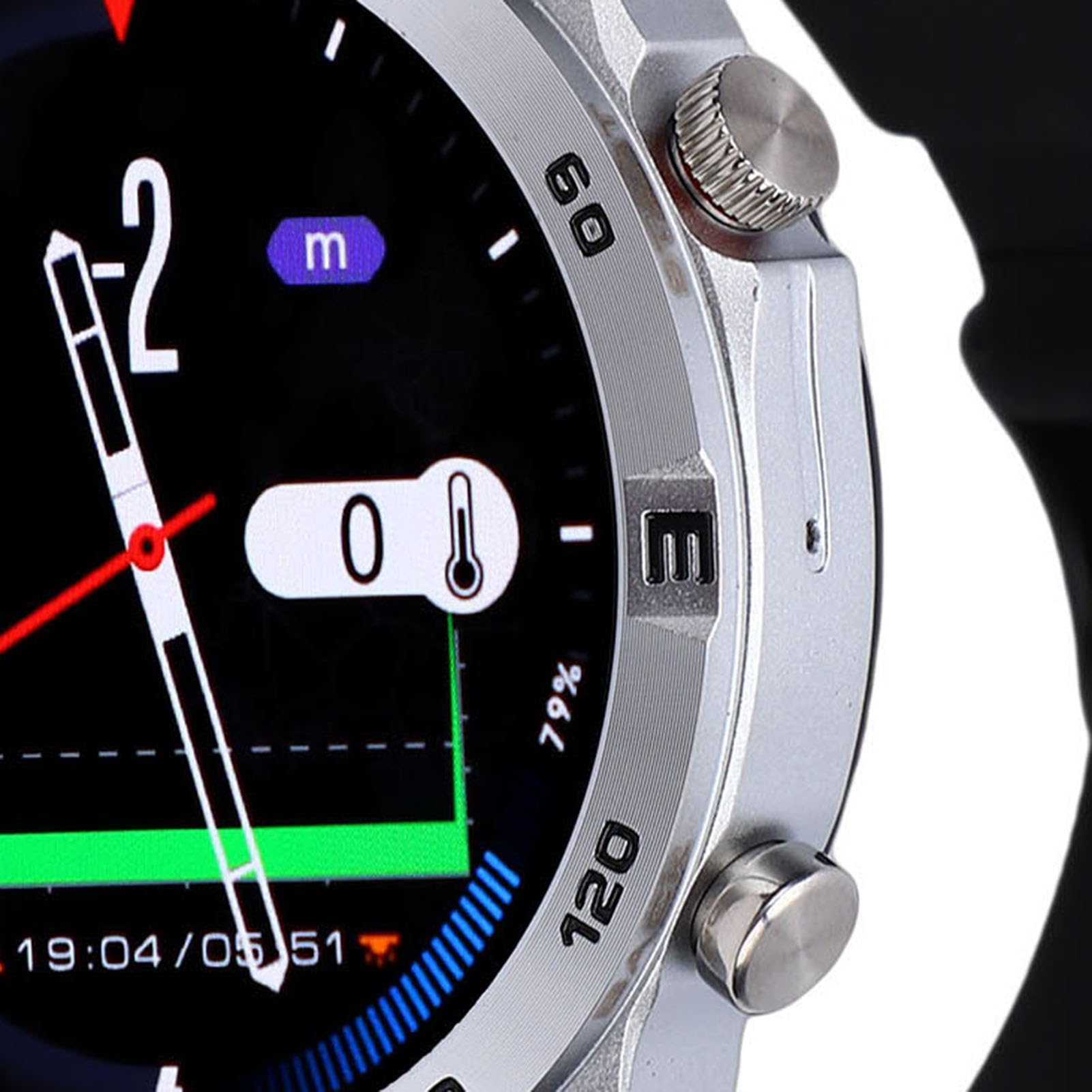 Relojes para Hombre Reloj de Buceo Profesional, Reloj Profesional con Batería de Larga Duración con Sensor de Profundidad Barómetro Correa de Silicona de Aleación de Zinc