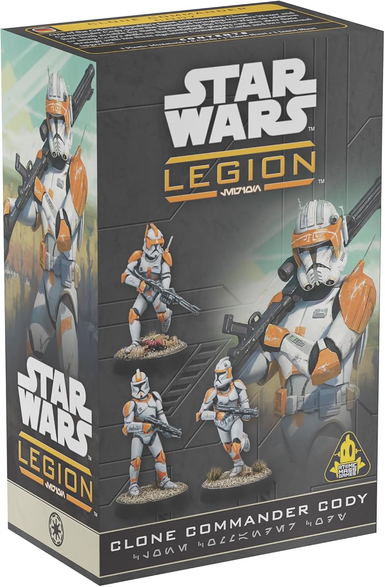 Atomic Mass Games Star Wars Legion Clone Commander Cody Expansion | Tabletop Miniatures Game for Kids and Adults, Ages 14+, 2 Players, 90 Min Playtime