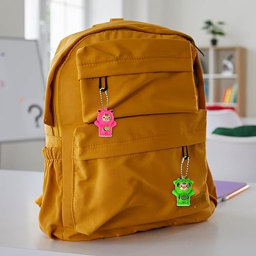 Miniatura 5 de ArtCreativity Llaveros de animales que cambian la cara para niños, juego de 12, bonitos llaveros con 4 expresiones diferentes y 5 diseños, recuerdos