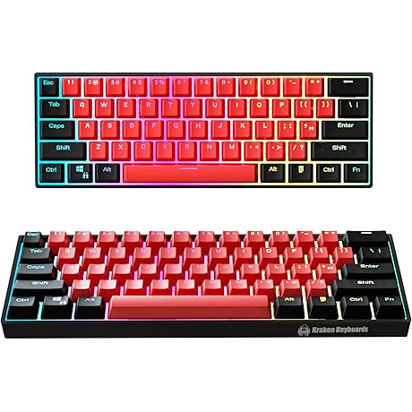 PewDiePie Keyboard: Kraken Pro 60 BRED Edition