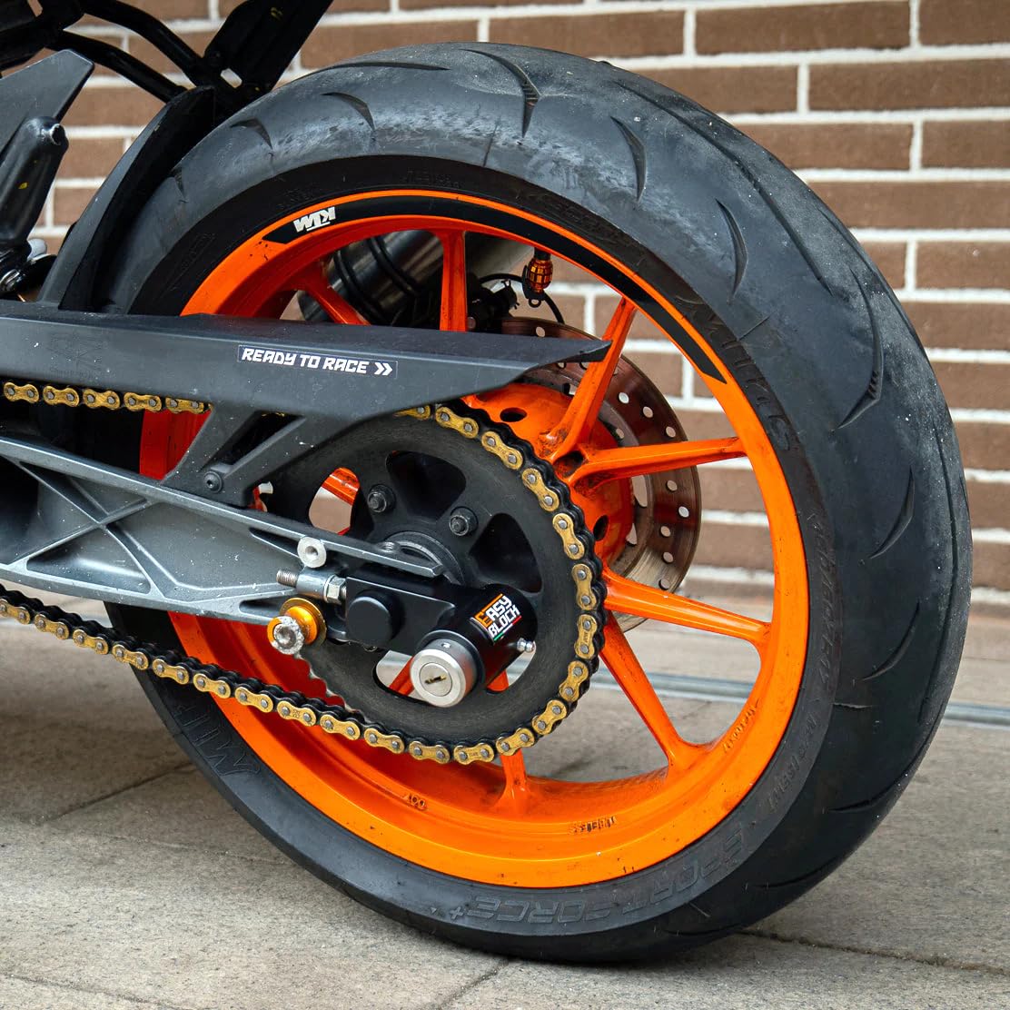EASYBLOCK Motorrad Diebstahlsicherung – Rostfreies Scheibenschloss Für KTM Duke 790/890