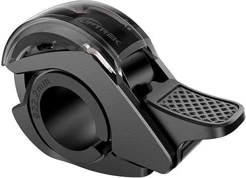 Toptrek Fahrradklingel 110 dB Aluminium Schwarz 22,2-31,8 mm
