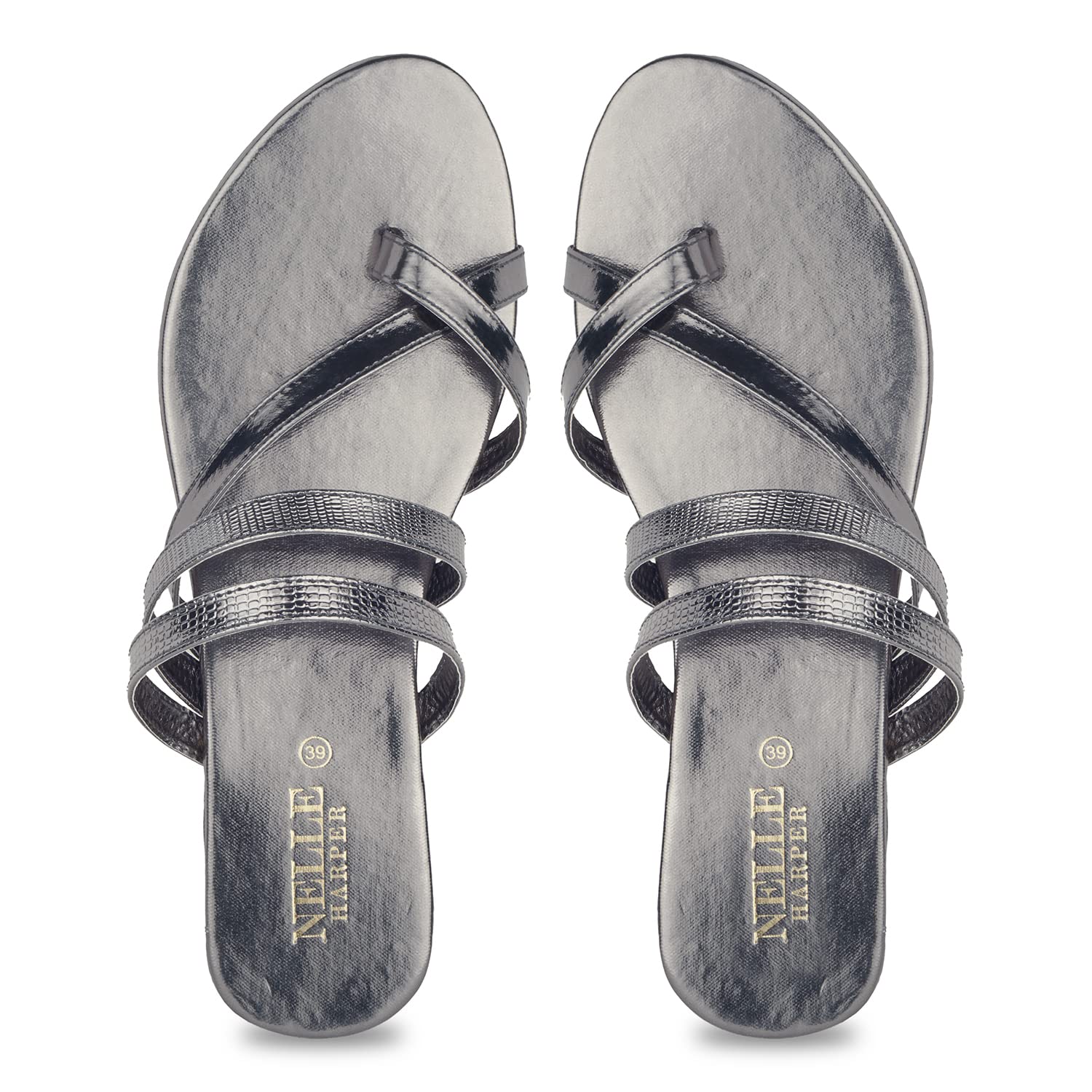 Nelle Harper Womens NHNED001 Gunmetal Sandal-5 Kids UK (NHNED004) (B0B4NYVLCT) Amazon Price History, Amazon Price Tracker