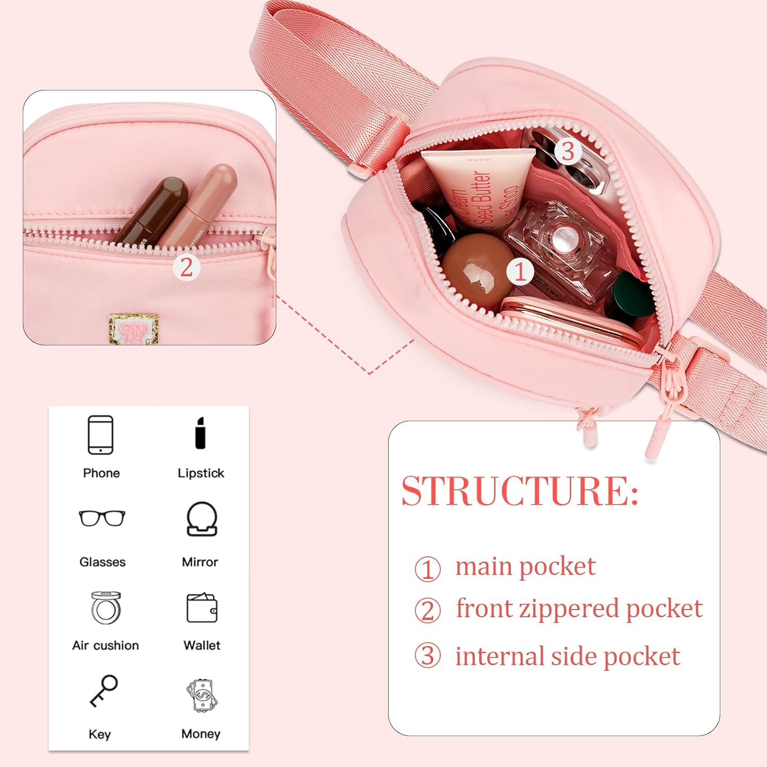 Birthday Gift for Girls Initial Kids Crossbody Purse Toddlers Bag for Age 3-10 - Image 4