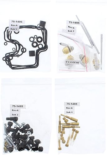 Miniatura 2 de All Balls Racing Kit de reconstrucción de carburador 26-1642 compatible conrepuesto para Yamaha XVZ13 Royal Star 2000-2013