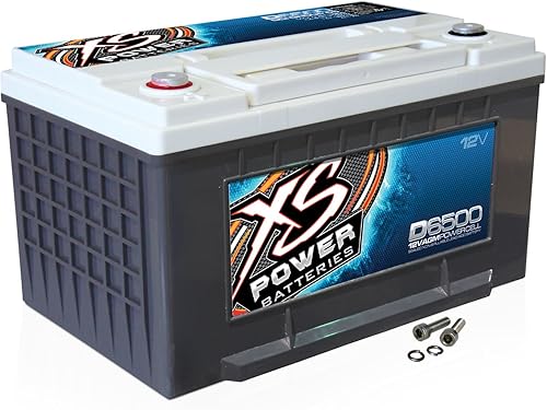 XS Power D6500 XS Series 12V 3900 Amp AGM batería de alta salida con tornillo terminal M6