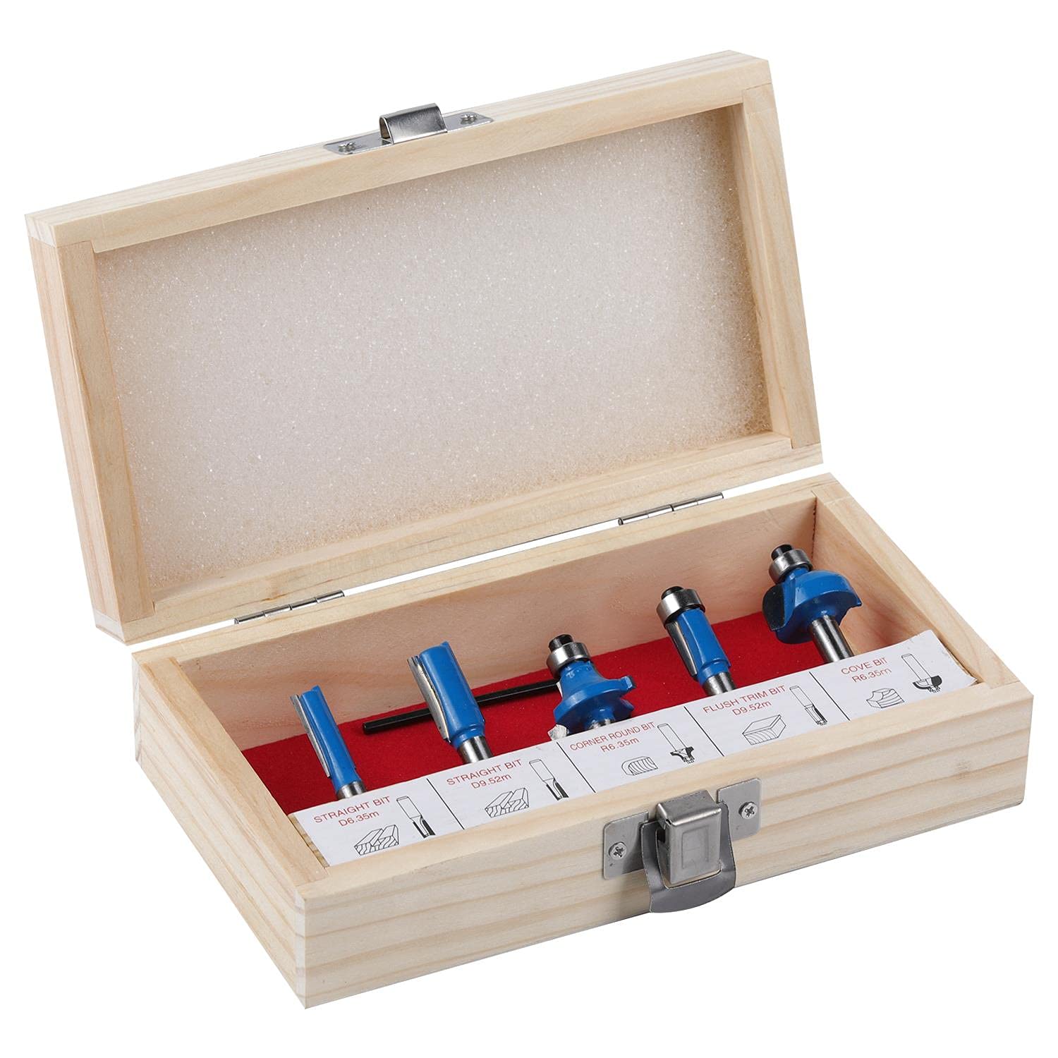 KATSU Rifilatore Fresatrice Verticale per Legno Elettrica 220V 710W Laminatore Router Strumento per Falegnami + Mandrino da 1/4" + Base a Tuffo + Frese per Legno + Kit Guide per Router