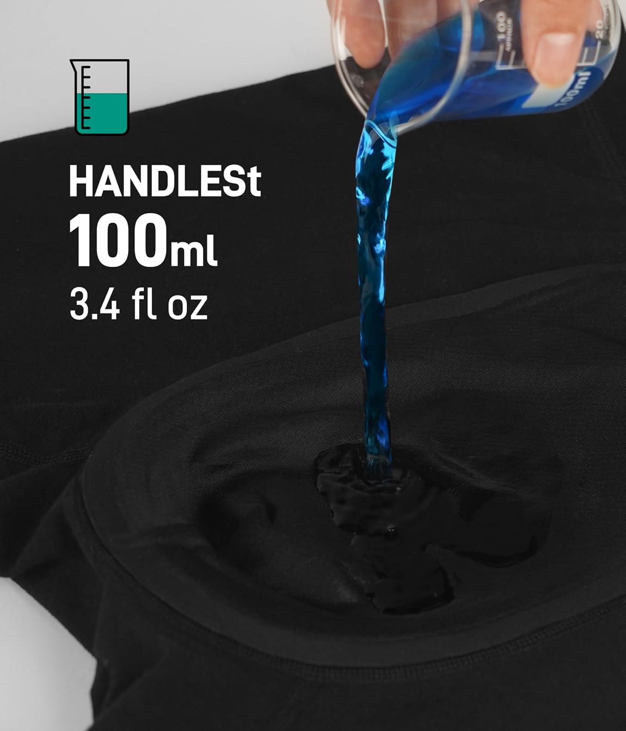 Incontinence Underwear for Men, 100ML Cotton Washable Leak-Proof Reusable Absorbent Long Leg Boxer Briefs 5 Pack (Multicolor01, Small) - Image 3