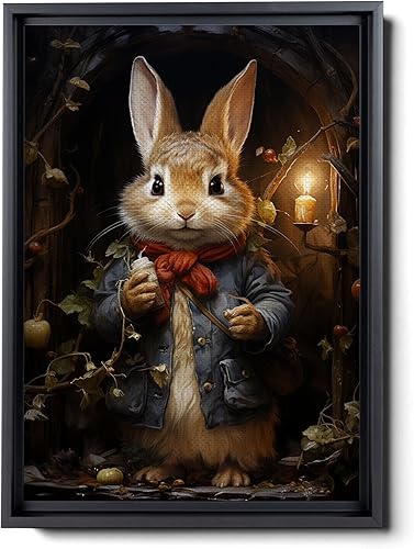 Prints Sleeping Hare And Fox Woodlands, Fox Art Print, Floral Art Print, Woodland Art Print, Wildlife Art Print