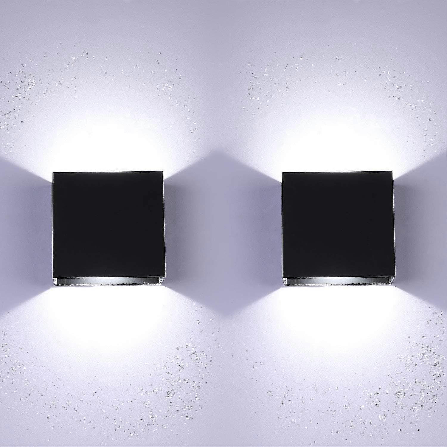 Joyhappst Image Color Fong 6W Led Indoor Wall Light Up Down Indoor Wall Sconce Modern Aluminum Wall Sconce For Living Room Bedroom Bathroom Kitchen Dining Room Cool White B