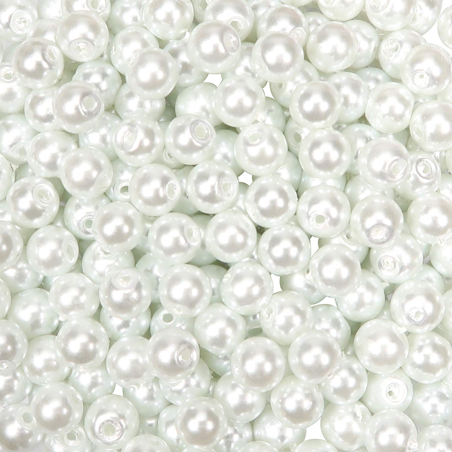 500 Perles En Verre Nacrées 6mm - Lot Multicolore Pour Création De Bijoux DIY (Bracelets, Colliers)