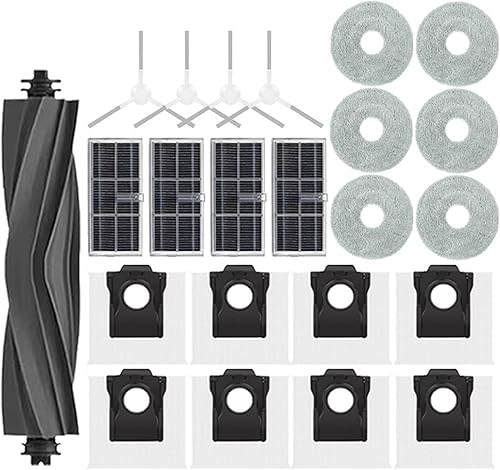 Miniatura 10 de Accesorios de repuesto para aspiradora compatibles con Dreame Mova E30 Ultra/Trouver E30 Ultra, filtro de cepillo lateral principal, bolsa de verde