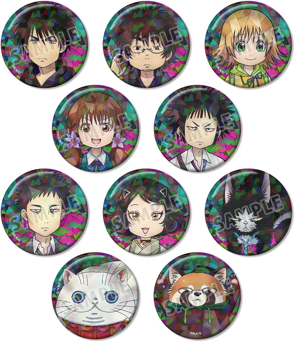 Tv Anime Mole Trading Aure Glass Hologram Tin Badge Box of 10