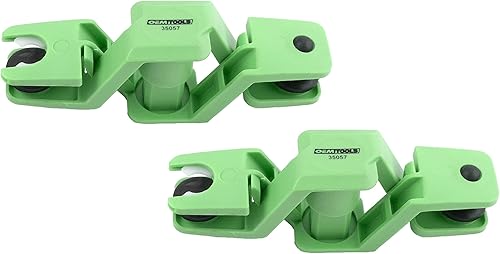 OEMTOOLS 35057 Juego de 4 abrazaderas de 2 piezas de tapones de línea de acero, abrazadera de línea de freno, herramienta de desconexión rápida para
