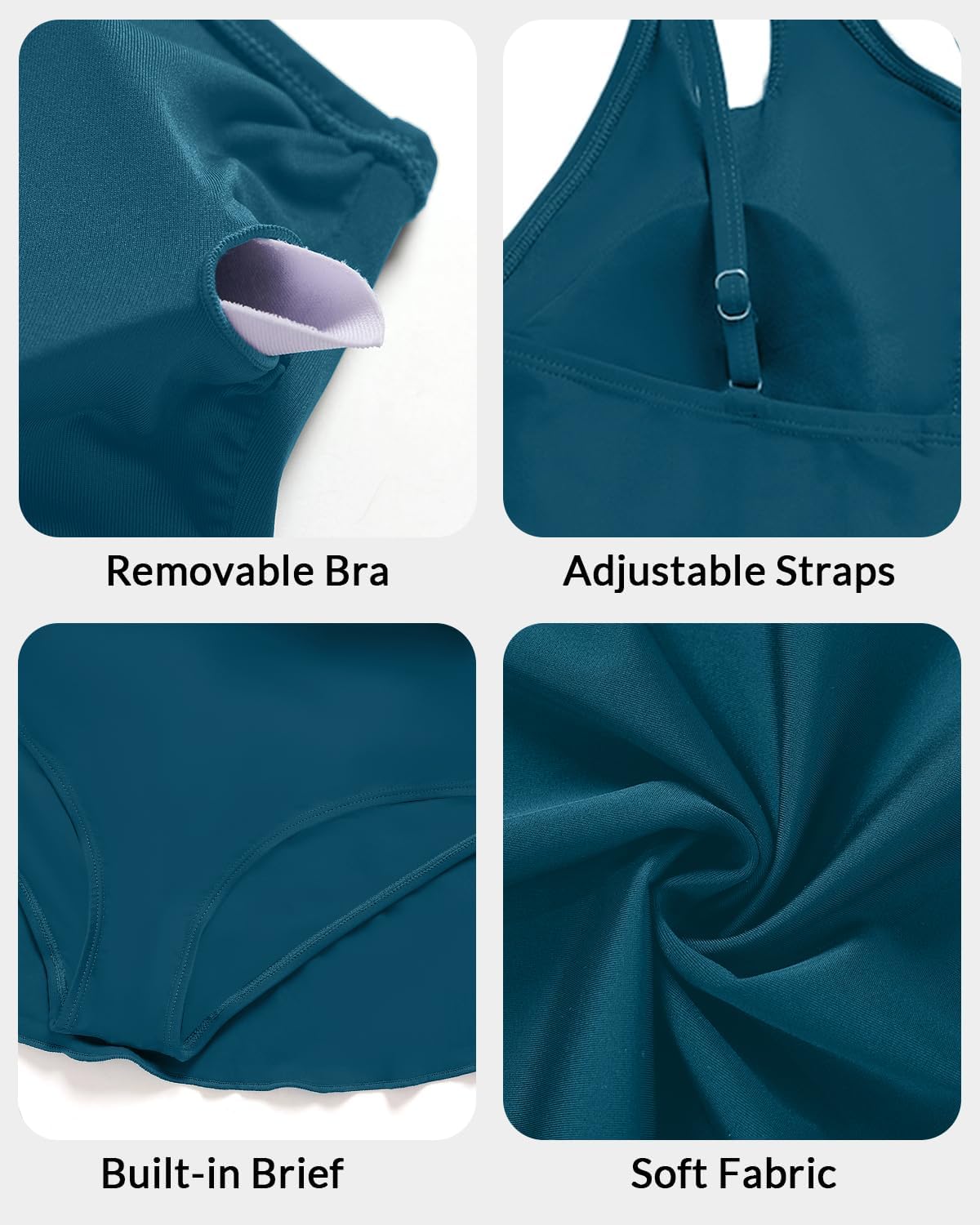 Yonique One Piece Swimdress - Women Tummy Control One Shoulder Bathing Suit with Skirt 2025 - Image 6