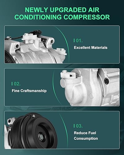 Vista 70 de SCITOO Compresor de CA apto para H-onda Prelude 2.2L 2001 para H-onda Civic para A-cura EL 1.7L 1997 1998 1999 2000 2001