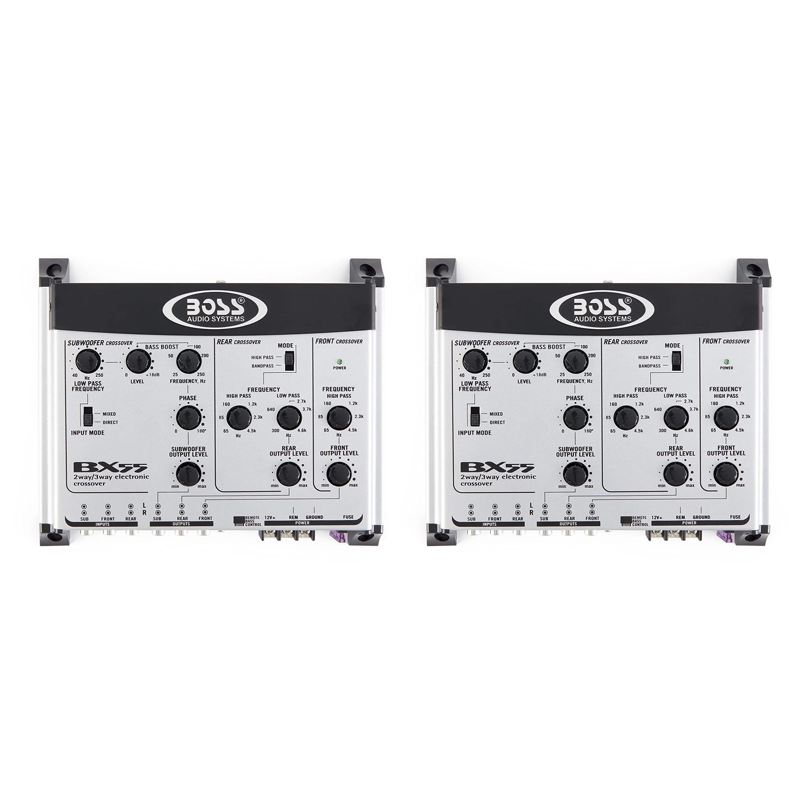 Amazon.co.jp: BOSS BX55 2/3-Way Car Audio Electronic Crossover Bus
