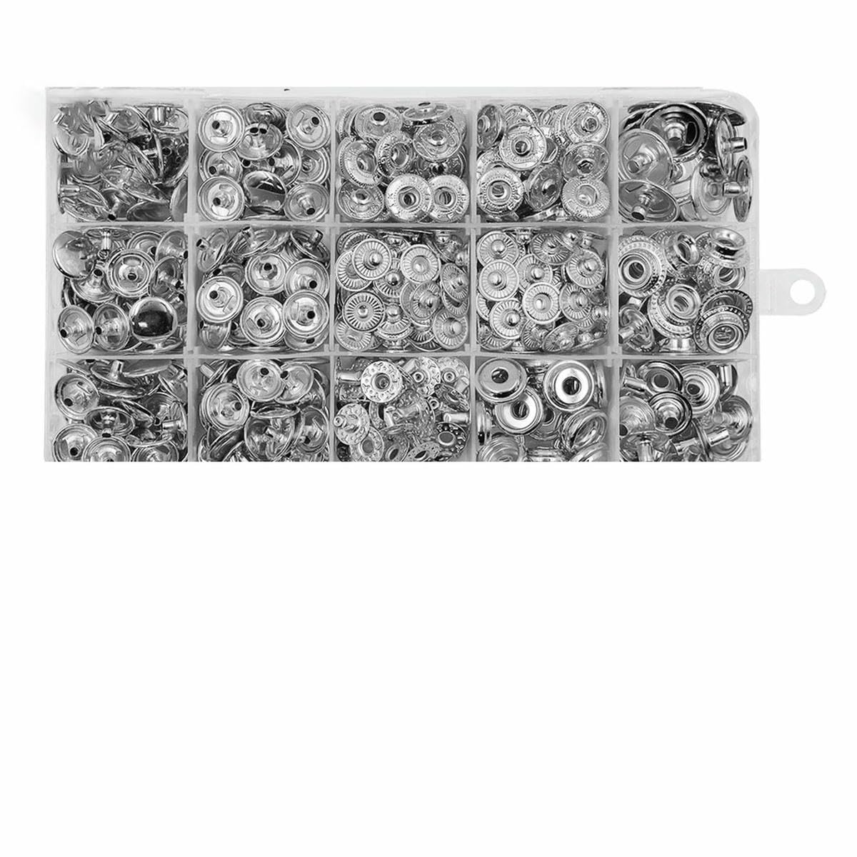 Kit de broches a presión, botones metálicos con alicates para instalar broches, ideal para marroquinería, ropa, vaqueros, bolsos y zapatos - SET A02