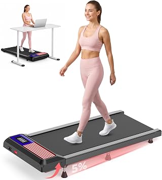 HCOIW Walking Pad Treadmill for HomeOffice, Portable Under Desk Treadmill | 3-in-1Foldable Walking Pad with Incline, Quiet,Remote, No Installation, Portable & EasyStorage for Home Office
