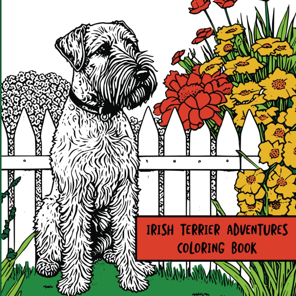 Irish Terrier Adventures: Coloring Book