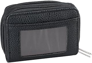 RFID Zip Around Wallet, Black