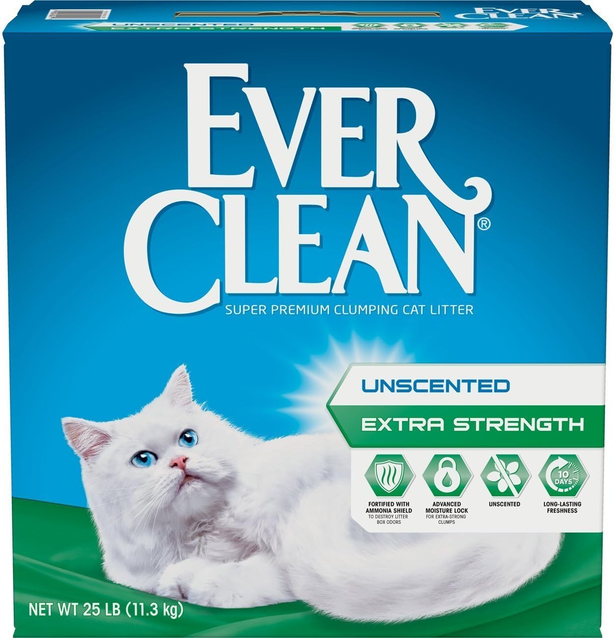 Extra Strength, Clumping Cat Litter, Unscented, 2