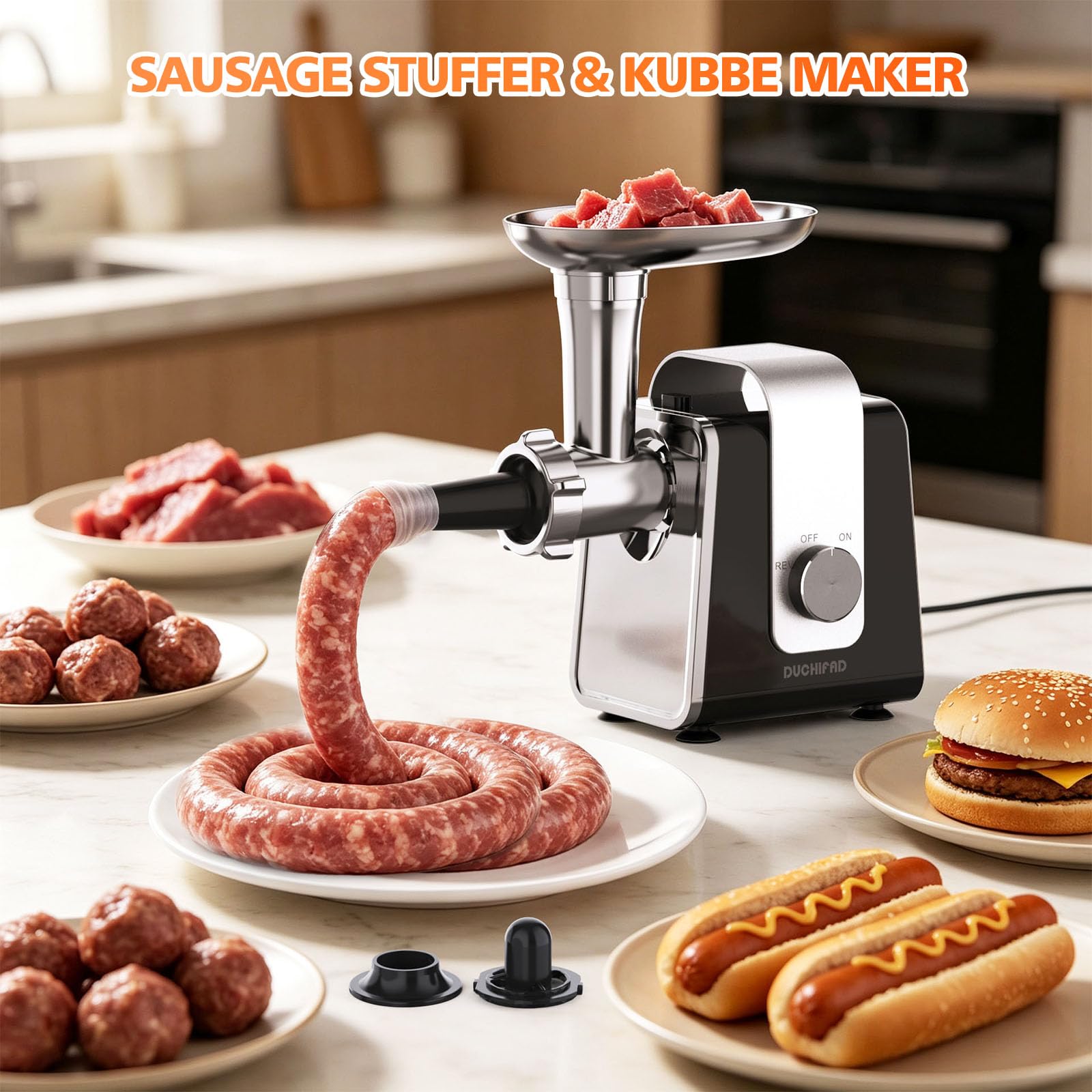 Tritacarne elettrico per cucina – [2800 W max] tritacarne resistente