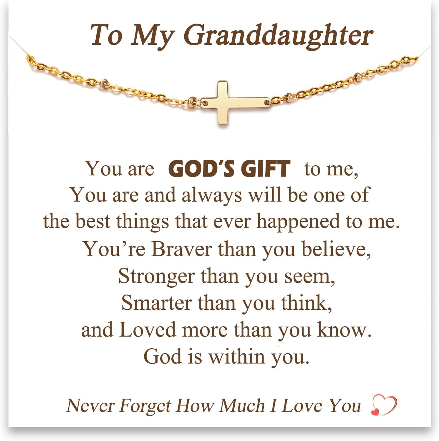 Tarsus Cross Bracelet for Women, Christian Gifts for Women, Religious Gifts Adjustable Dainty Cross Bracelet, Easter, Mother's Day, Christmas, Birthday