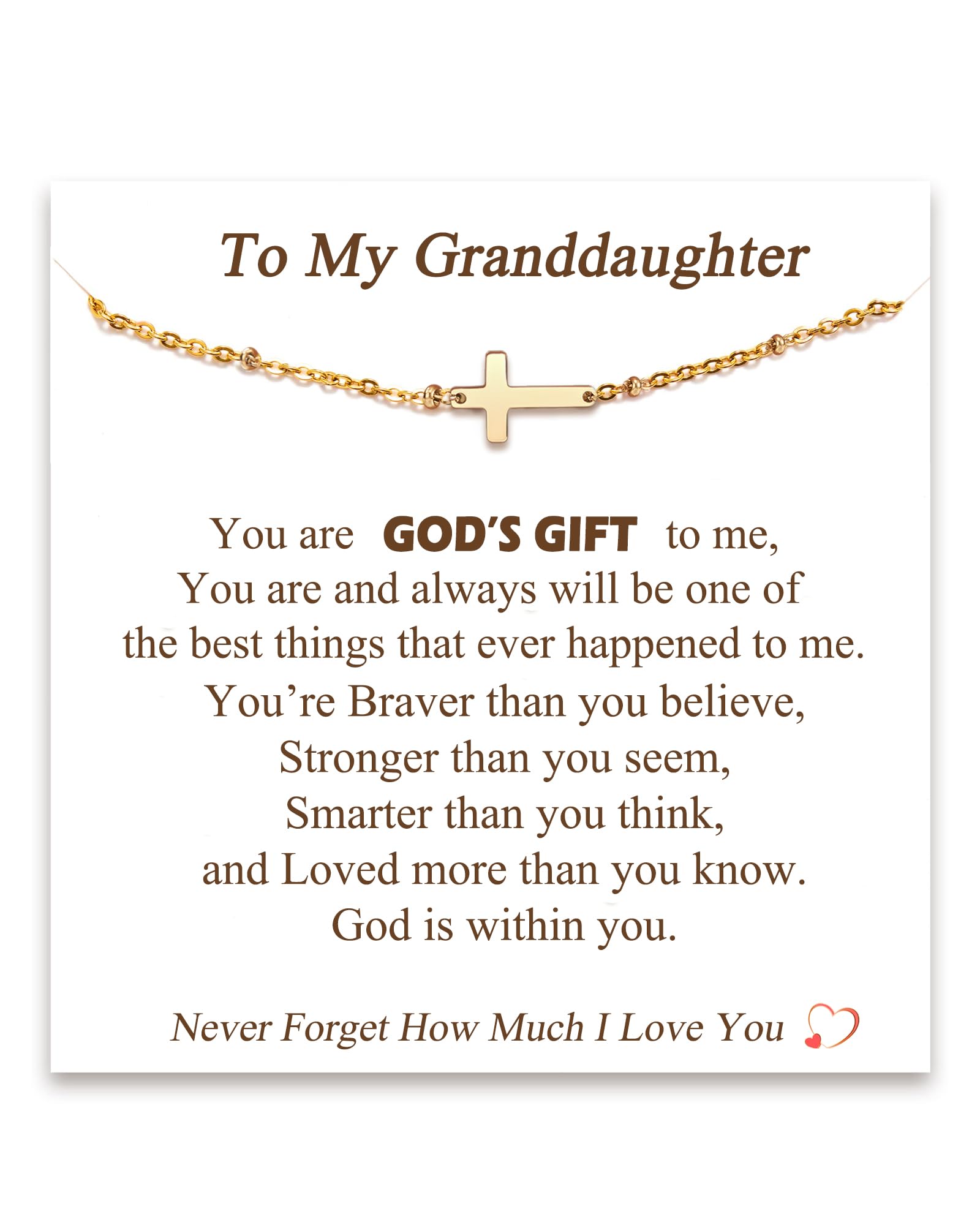 Tarsus Cross Bracelet for Women, Christian Gifts for Women, Religious Gifts Adjustable Dainty Cross Bracelet, Easter, Mother's Day, Christmas, Birthday