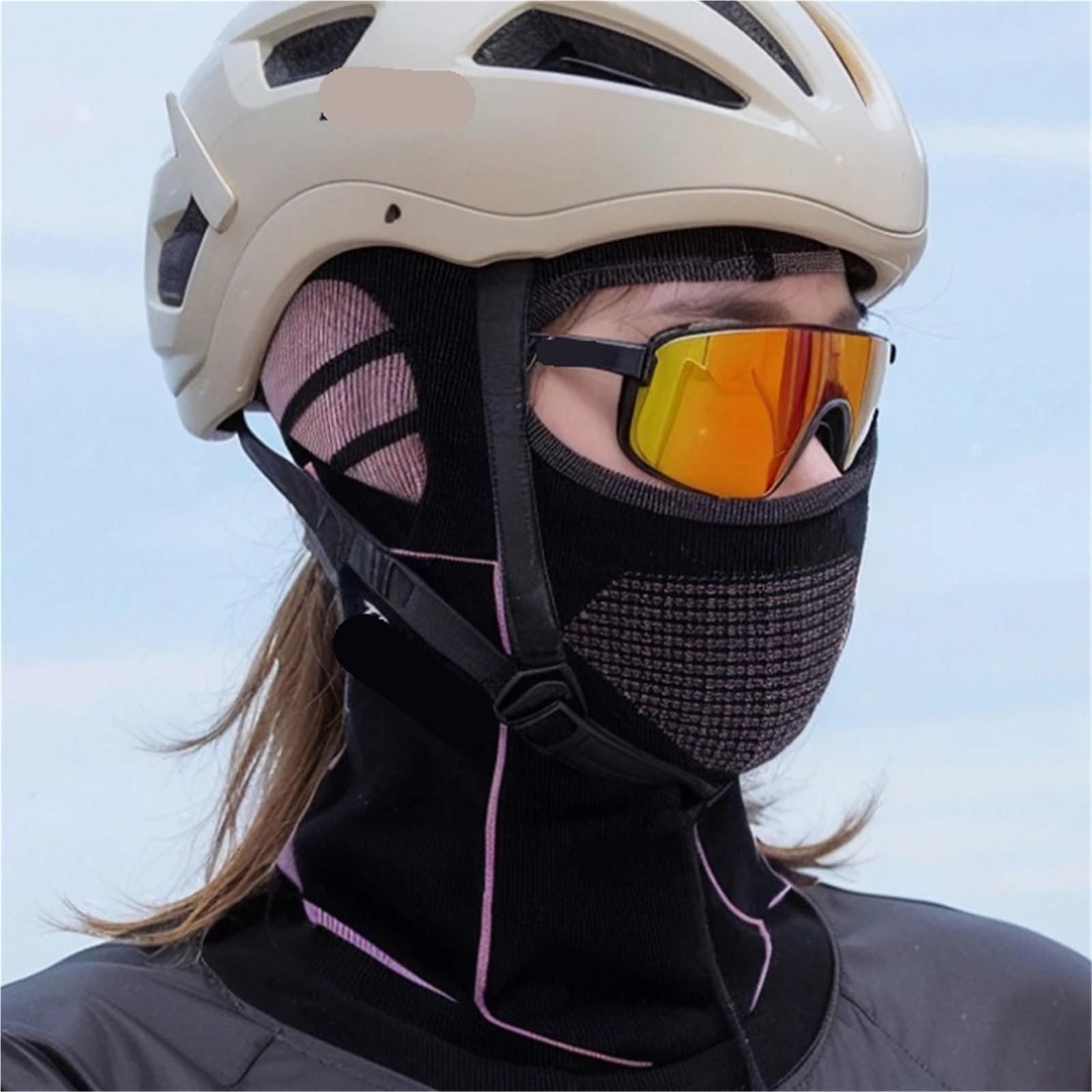 2Pcs Men Women Cold-Proof Thermal Scarf Winter Ski Hat Full Face Mask Cycling Head Neck Cover Helmet Liner Cap Per Ciclismo Sci