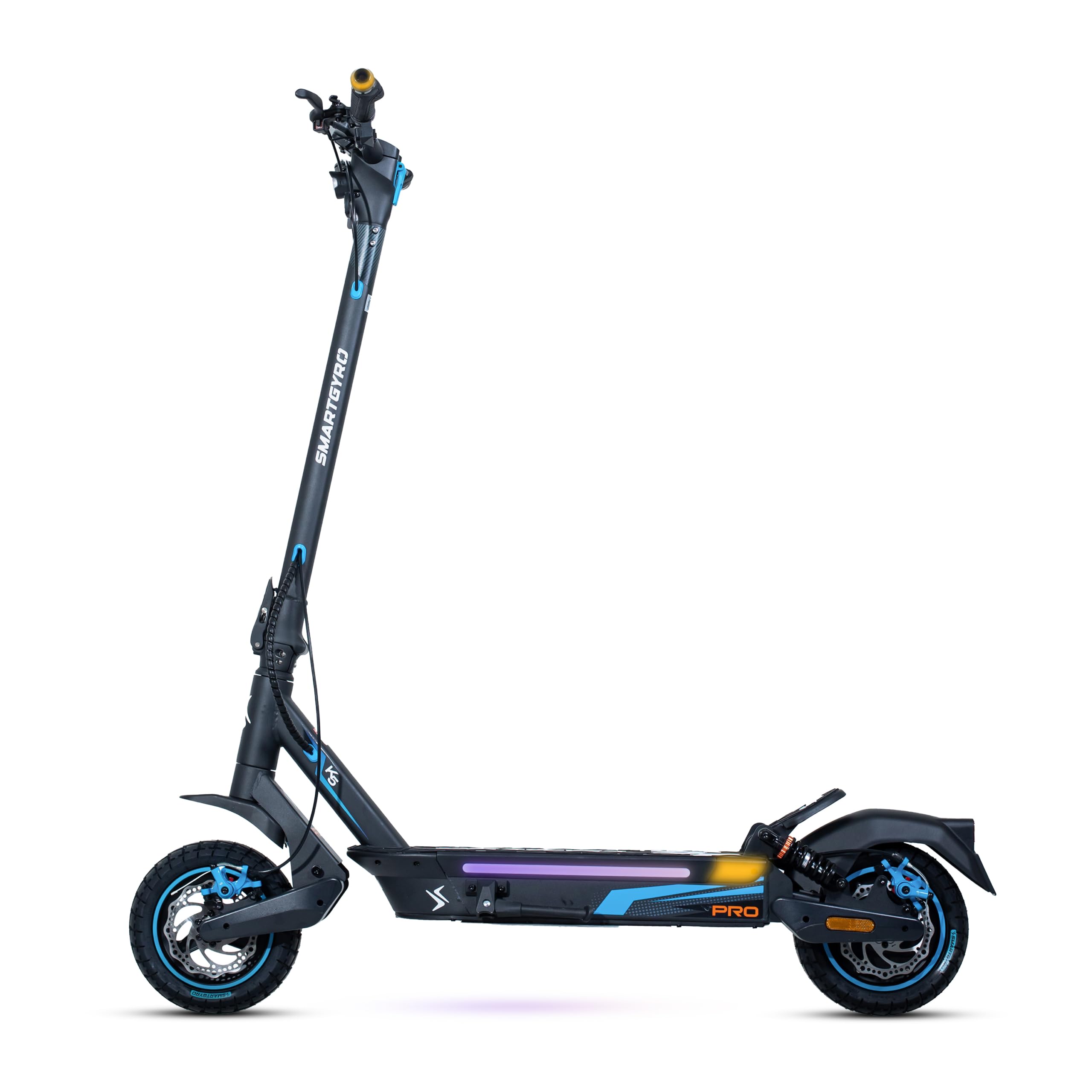 smartGyro K5 PRO - Patinete eléctrico de 48V 1000W, 15.000 mAh, Suspensiones Delanteras y Traseras, Display Multifunción, Ruedas de 10 Neumáticas (Black 1000w 15Ah)