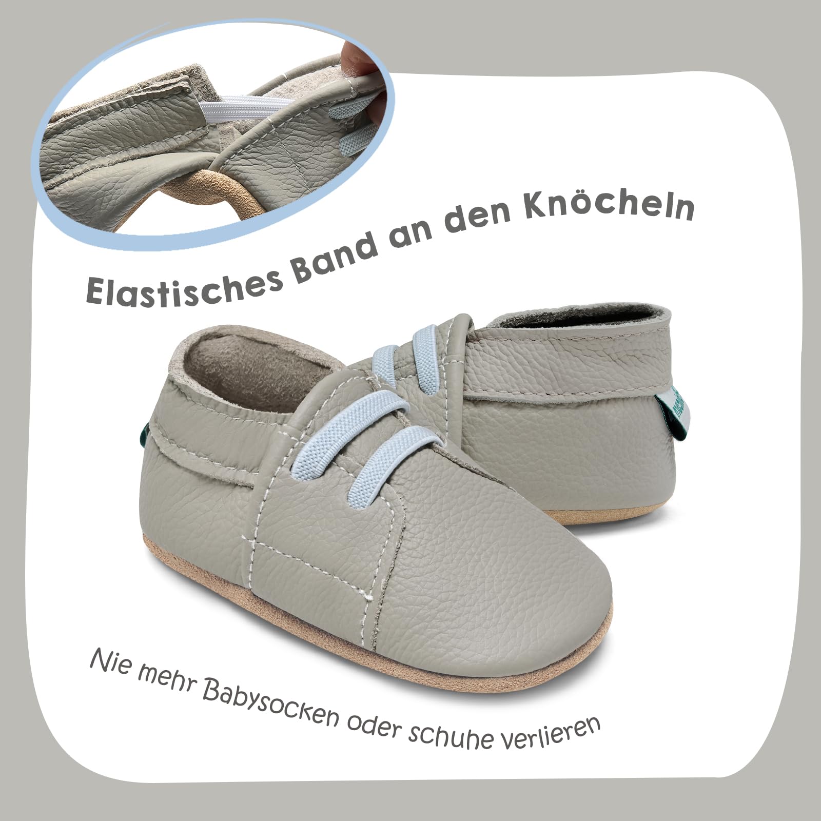 IceUnicorn Bebe - Pantofole in pelle morbida per bebè, in morbida pelle, per neonati, per primi passi, per bambini