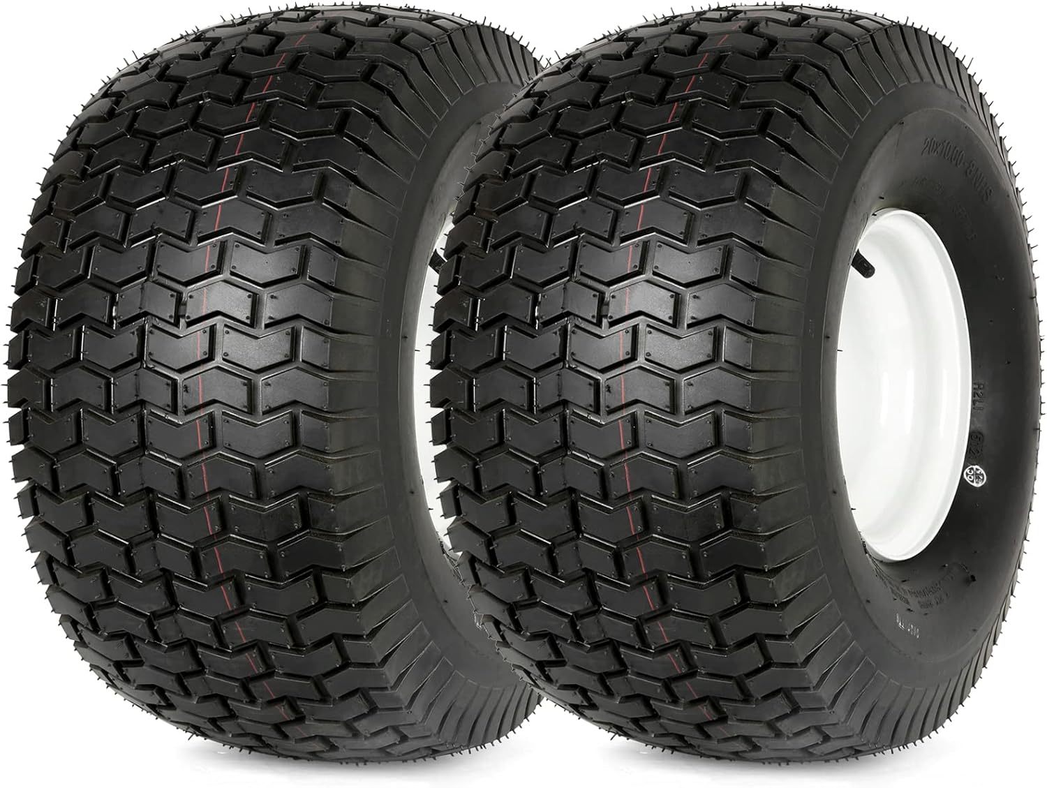 WEIZE 20x10.008 Lawn Tires with Rim, 20x108 20x10x8 Mower