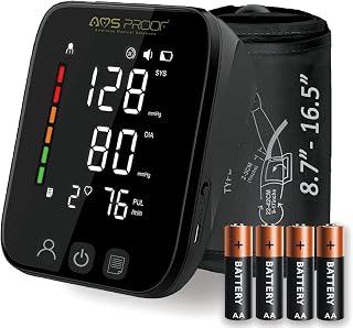 Blood Pressure Monitor for Home Use – Dual-User Memory, Automatic Digital Upper Arm BP Machine with XL Cuff (8.7”-16.5”), Voice Broadcast, Irregular Heartbeat Detector, – Instant Use Portable Kit