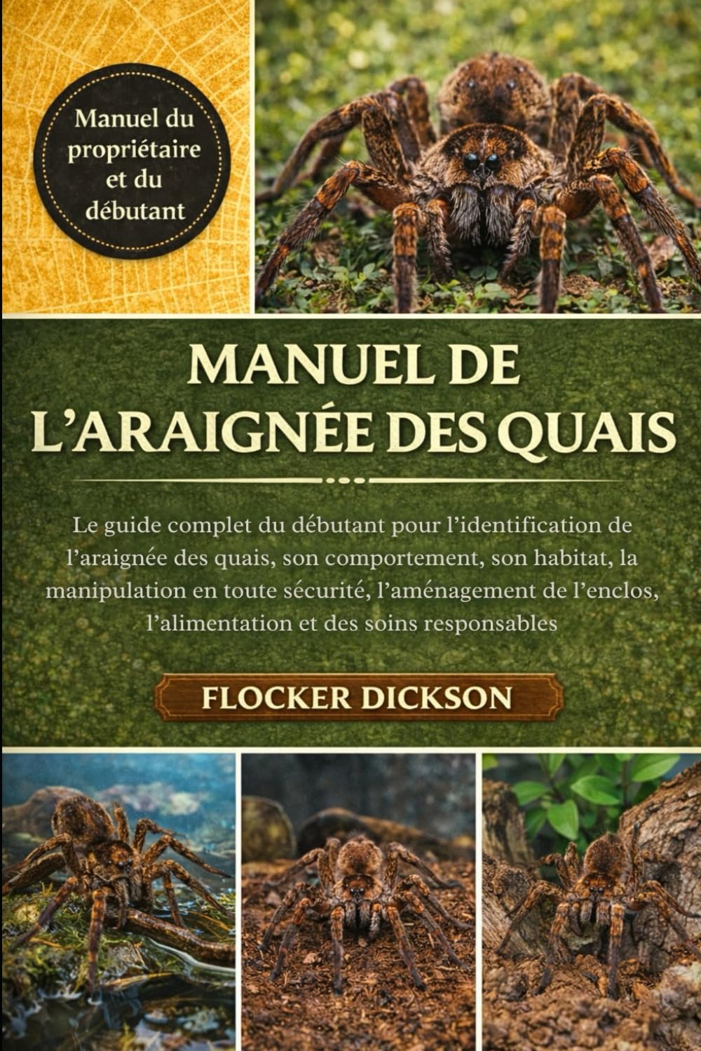 MANUEL DE L’ARAIGNÉE DES QUAIS: Le guide complet du débutant pour l’identification de l’araignée des quais, son comportement, son habitat, la ... l’alimentation et des soins responsables