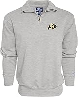 Vista 45 de Blue 84 Sudadera con cremallera de un cuarto para hombre de la NCAA