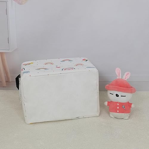 Miniatura 7 de Fankang - Papeleras de almacenamiento, cesto plegable de lona para ropa sucia con revestimiento impermeable de PE, grandes cestas de almacenamiento