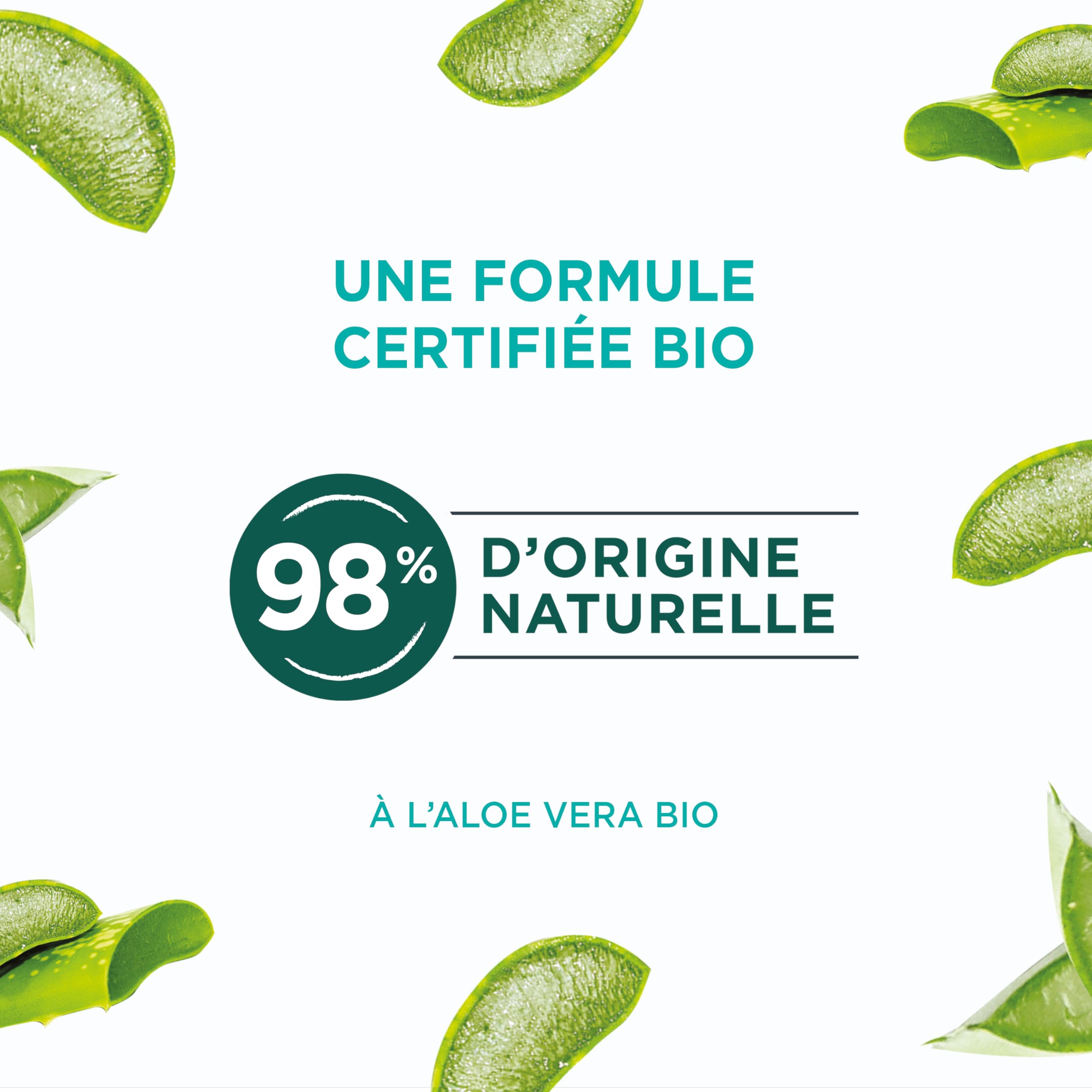 Naturé Moi - Gel nettoyant visage - Nettoyant visage Fraîcheur - Soin visage à l'Aloe Vera Bio - 98% d'Origine Naturelle - 150 ml - Fabriqué en France