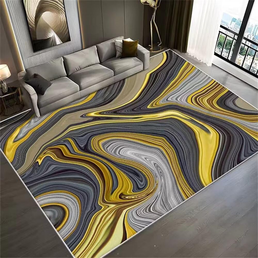 Tapis de créateur d'art abstrait haut de gamme pour décoration intérieure moderne
