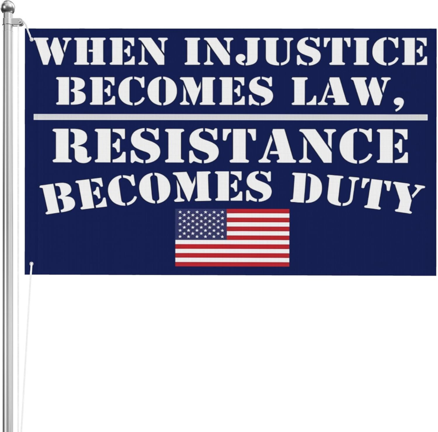 When Injustice Becomes Law Resistance Becomes Duty Flags for Outside 4x6 Rbg Ruth Bader Ginsburg Garden Flag Double Sided 3 Layers Yard Signs