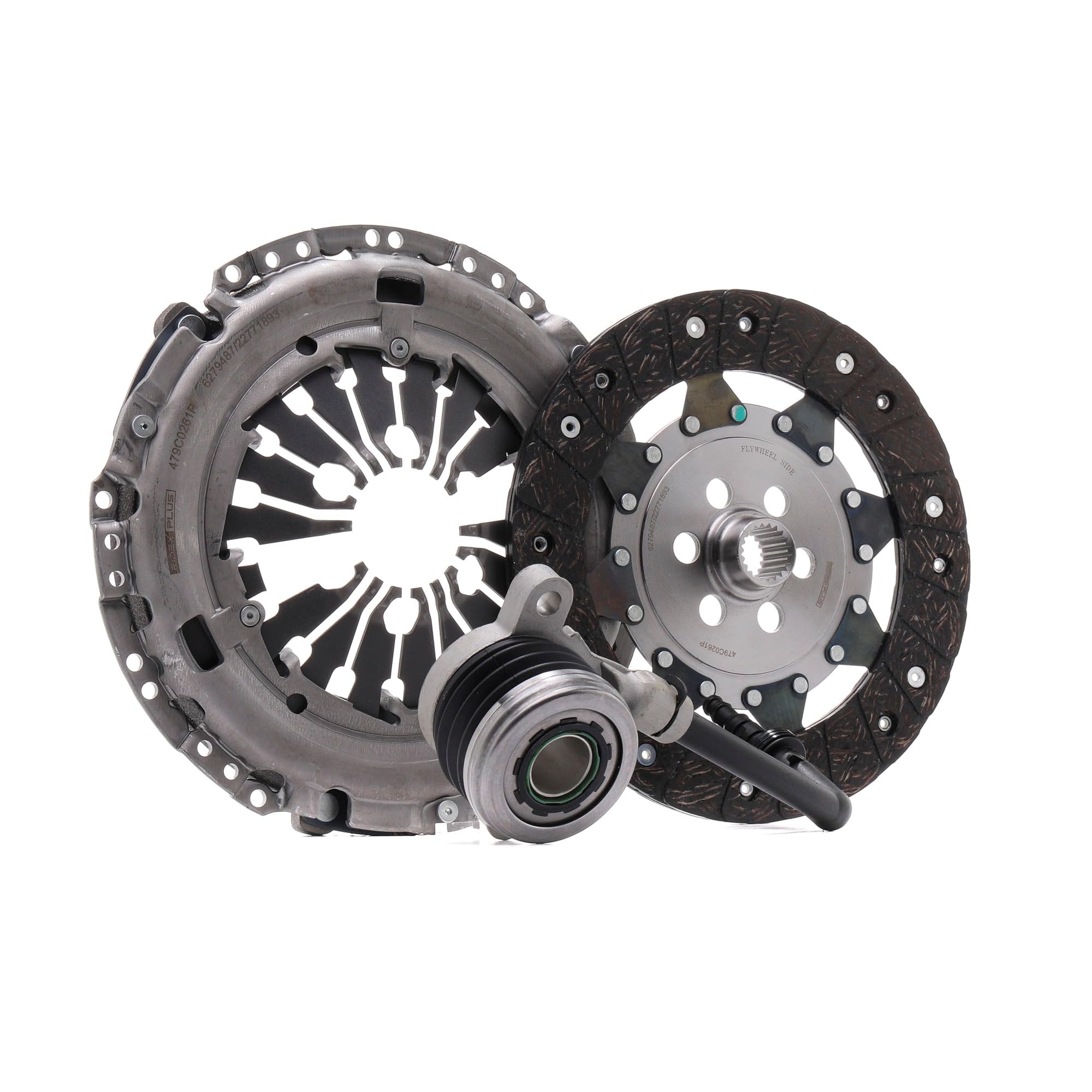 RIDEX PLUS 479C0261P Kit frizione con dispositivo disinnesto centrale con disco frizione Volano bimassa da controllare e se il caso sostituire Compatibilità con RENAULT Clio 3 Hatchback BR0/1, CR0/1