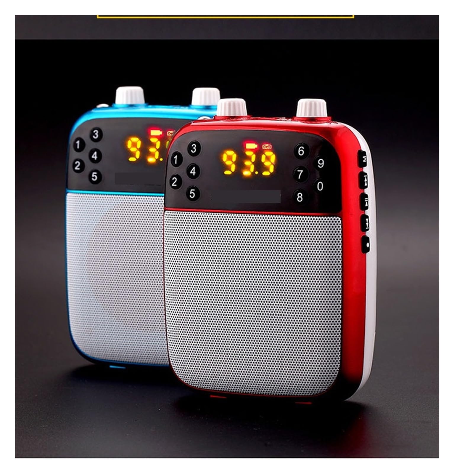 Amplificador de voz con micrófono Megáfono Inalámbrico, Amplificador De Voz Portátil, Guía For Profesores, Micrófono, Altavoz, 5W, Compatible Con Tarjeta TF, Bluetooth, Reproductor De MP3 En Disco U B