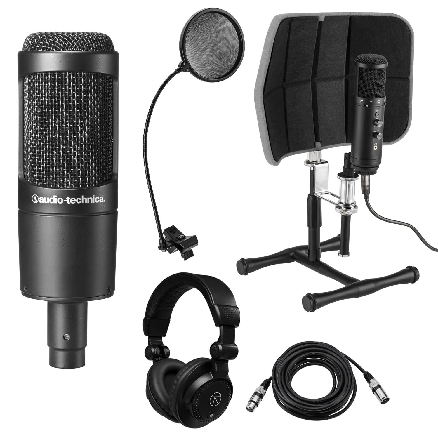 audio-technica AT2035 & AT8700J セット Amazon.com: Audio-Technica AT2035 Cardioid Condenser Side-Address