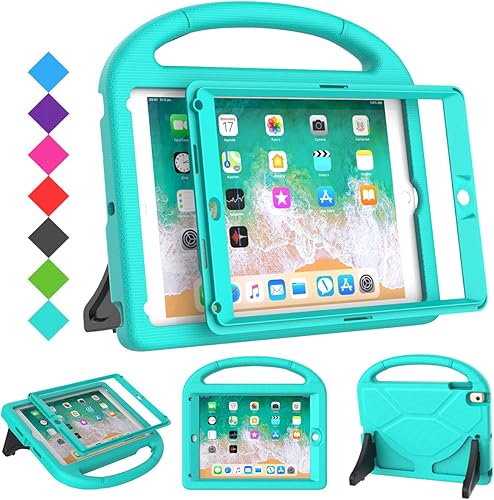SUPLIK Funda infantil para iPad de 56 generación (9.7 pulgadas, 20172018), iPad Air 21 y Pro 9.7 con protector de pantalla, funda protectora