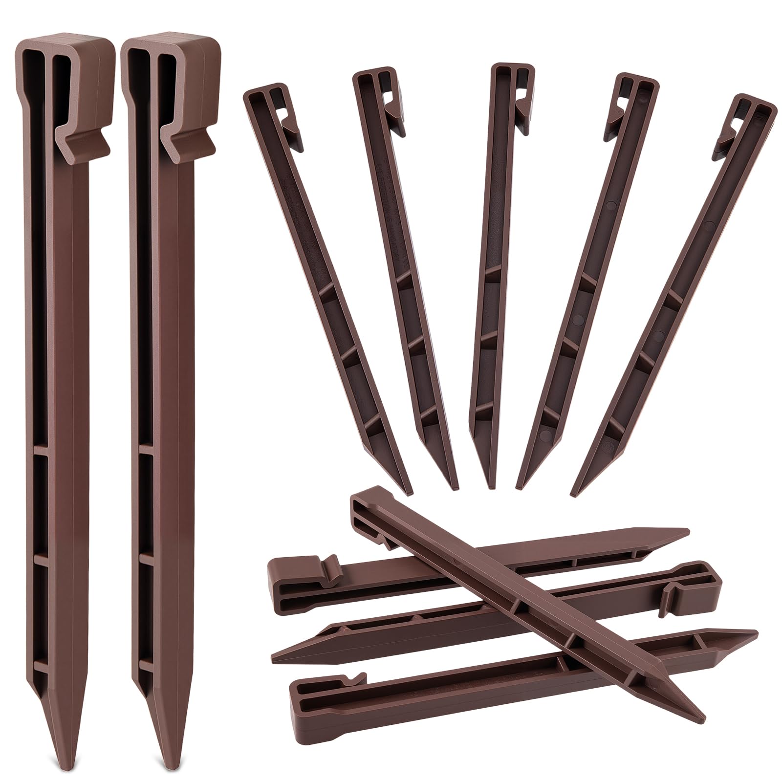 Piquets de jardin pour bordure de paysage en métal galvanisé durable