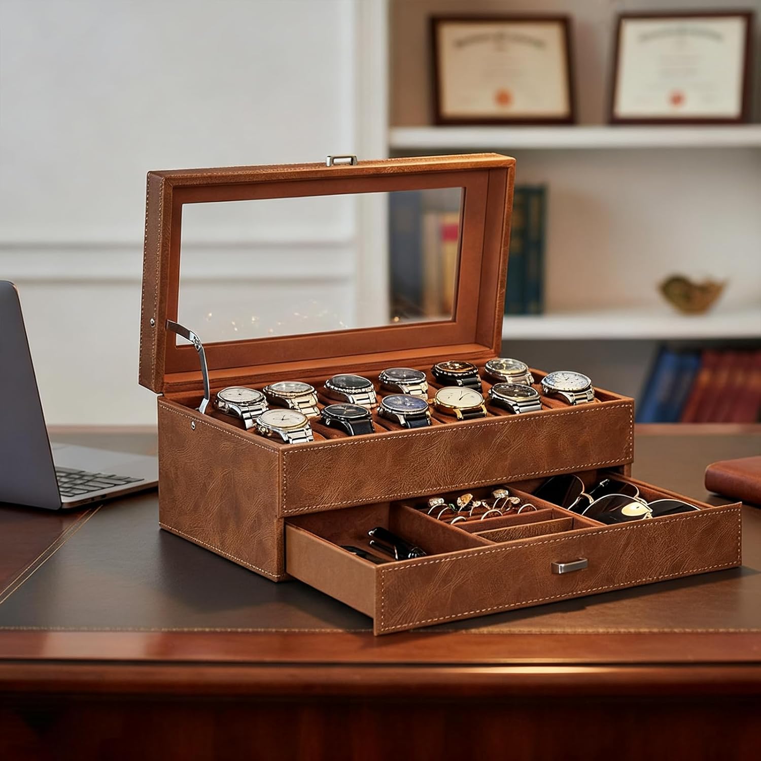 BEWISHOME Watch Box for Men Luxury Watch Organizer Kenya Ubuy