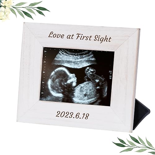 Marcos de fotos personalizados de 4 x 6 pulgadas, marcos de fotos de madera personalizados con vidrio transparente, marco de fotos de madera de