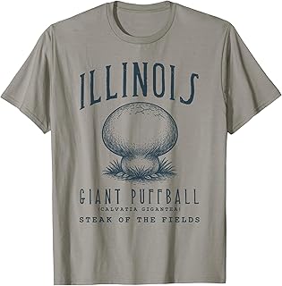 Illinois Giant Puffball Fungi Mycology Mushroom T-Shirt