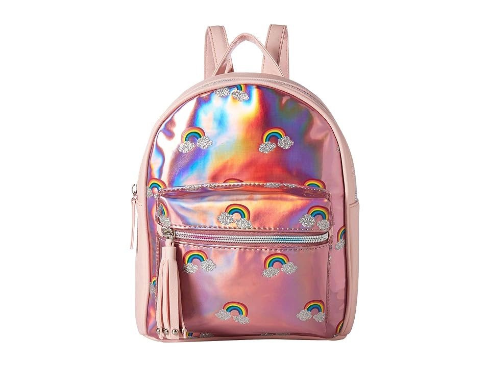 

OMG! Accessories Over The Holo Rainbow Backpack (Pink) Backpack Bags