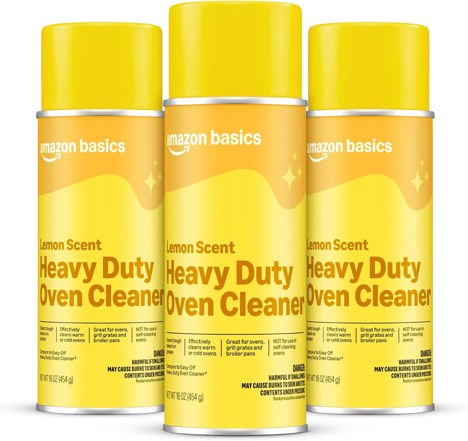 Amazon Basics Heavy Duty Oven Cleaner, 16 OZ, Pack of 3